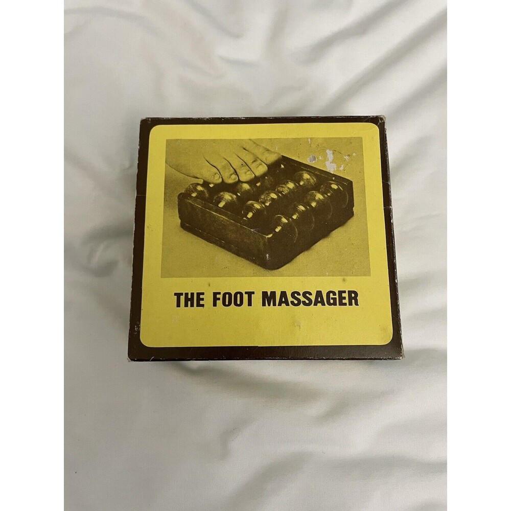 Vintage 70s Foot Massager In Original Box